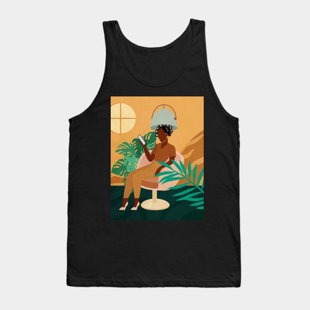 Salon Waiting Tank Top by DomoINK